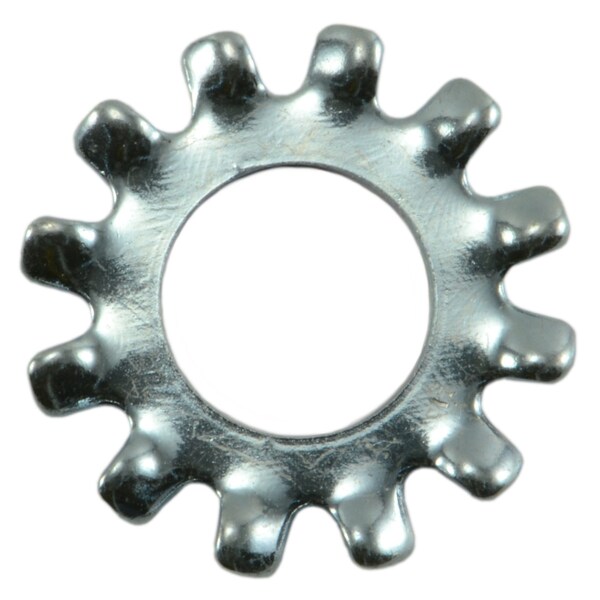 Midwest Fastener External Tooth Lock Washer, For Screw Size #12 Steel, Zinc Plated Finish, 100 PK 03965 - main